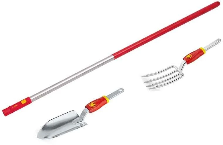 Wolf-Garten Wolf Multi-Change Trowel, Fork And Handle Starter Set 3 Wolf-Garten Wolf Multi-Change Trowel, Fork And Handle Starter Set