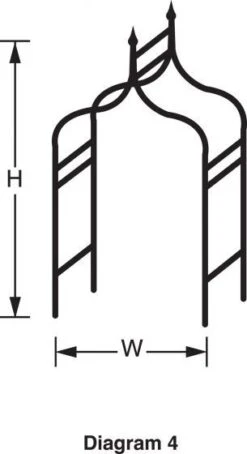 Tildenet Gothic Arch -Outdoor Garden Store 43470 7035