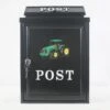 Harewood Green Tractor Post Box -Outdoor Garden Store 45642 4170