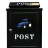 Harewood Blue Tractor Post Box -Outdoor Garden Store 45644 4160