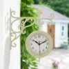 Smart Garden York Station Wall Clock - Cream -Outdoor Garden Store 46218 3614