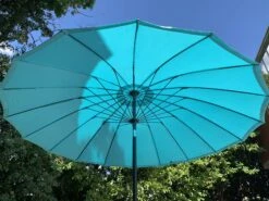 Katie Blake Sturdi 2.7m Shanghai Parasol Aqua -Outdoor Garden Store 46732 2632