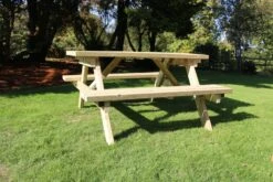 Churnet Valley Deluxe Picnic Table 1.5m 8 Churnet Valley Deluxe Picnic Table 1.5m -Outdoor Garden Store 46828 2431