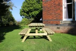 Churnet Valley Deluxe Picnic Table 1.5m 9 Churnet Valley Deluxe Picnic Table 1.5m -Outdoor Garden Store 46828 2432
