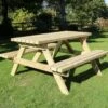 Churnet Valley Deluxe Picnic Table 1.8m 2 Churnet Valley Deluxe Picnic Table 1.8m -Outdoor Garden Store 46829 2426