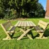 Churnet Valley Ashcombe Table Set 4 Seater -Outdoor Garden Store 46842 2380