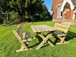 Churnet Valley Ashcombe Table Set 4 Seater -Outdoor Garden Store 46842 2382