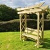 Churnet Valley Tokyo Arch 4ft With Ashcombe Bench -Outdoor Garden Store 46850 2355
