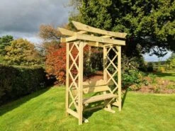 Churnet Valley Tokyo Arch 4ft With Ashcombe Bench -Outdoor Garden Store 46850 2359