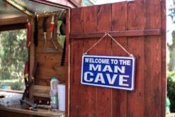 La Hacienda Welcome To The Man Cave Garden Sign -Outdoor Garden Store 47041 2129