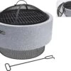 Koopman Turin Fire Bowl MgO With BBQ Rack -Outdoor Garden Store 47161 1868