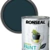 Ronseal Garden Paint Blackbird 0.75L -Outdoor Garden Store 47679 657