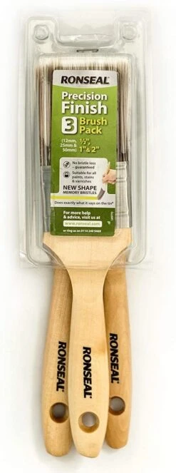Ronseal Precision Finish Brush 3 Pack