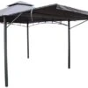 Royalcraft Algarve Gazebo 3.3m X 3.3m With 2.1m Awning - Grey -Outdoor Garden Store 55661 40153